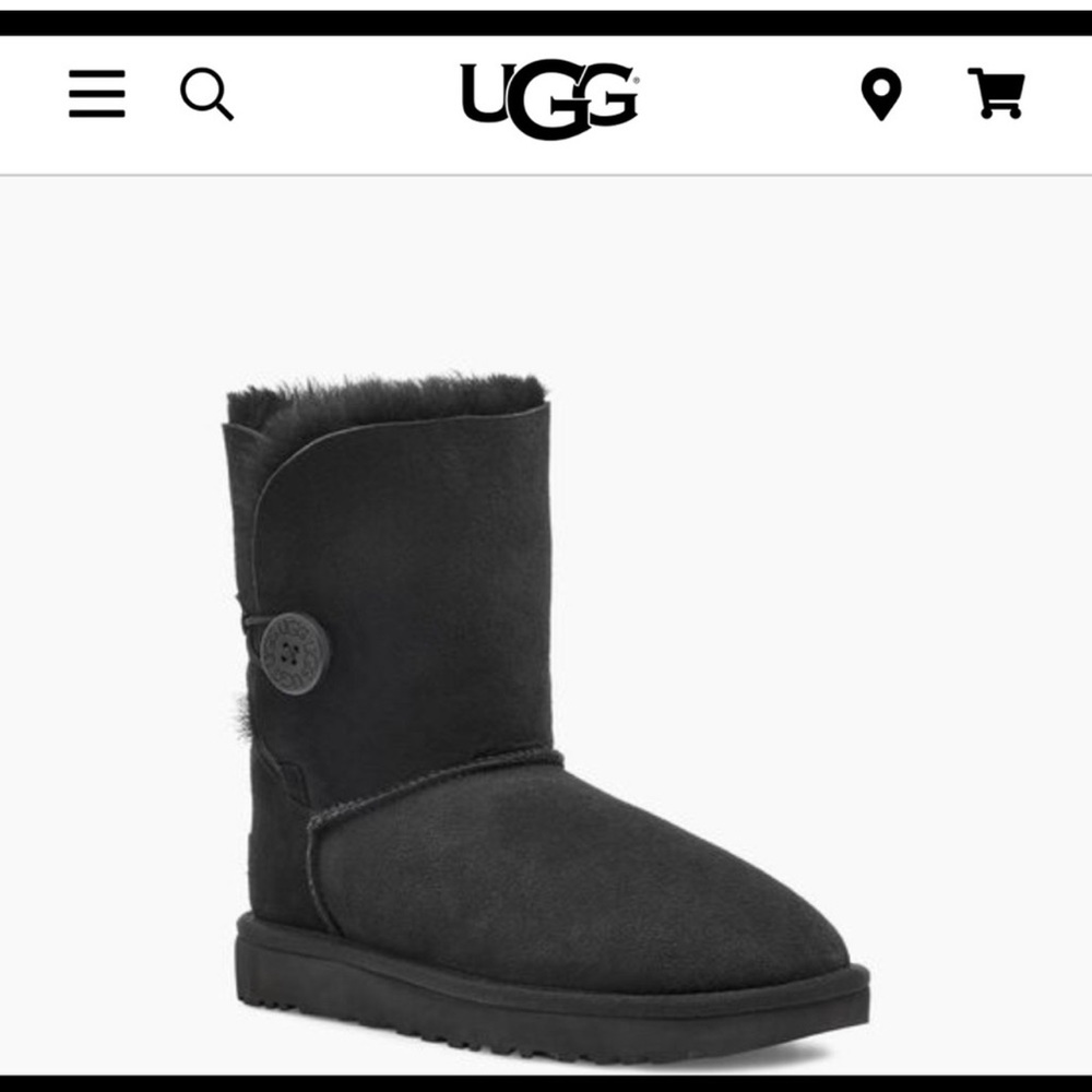 Ugg Bailey Button Suede Water Repellent Boots Sz 7